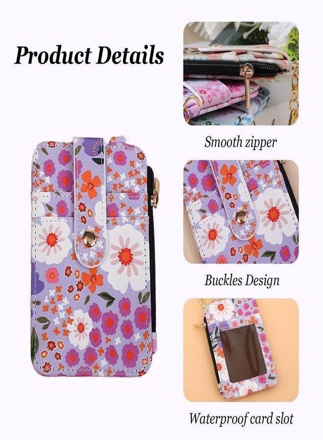 Hoheng Boho Beaded Wallet Keychain for Women Trendy ID Card Holder Tassel Leather Wristlet Keychain Gift for Teacher Coworker - Image 2